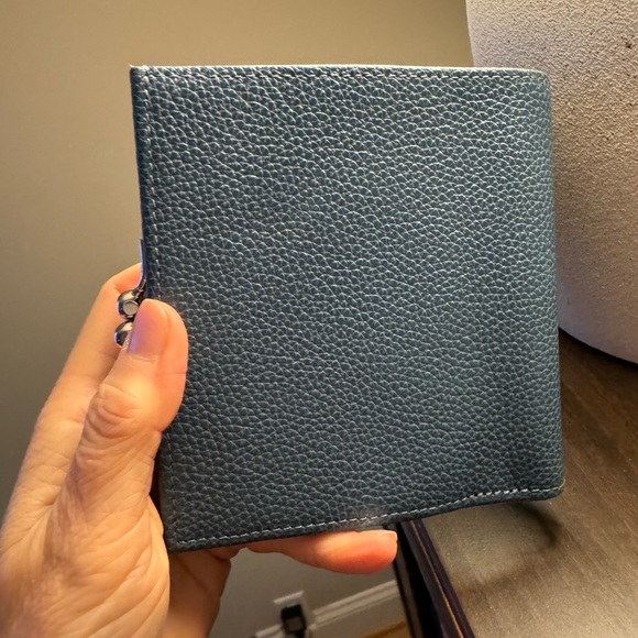 Longchamp leather wallet. Pilot blue. Like new. - Picture 3 of 6